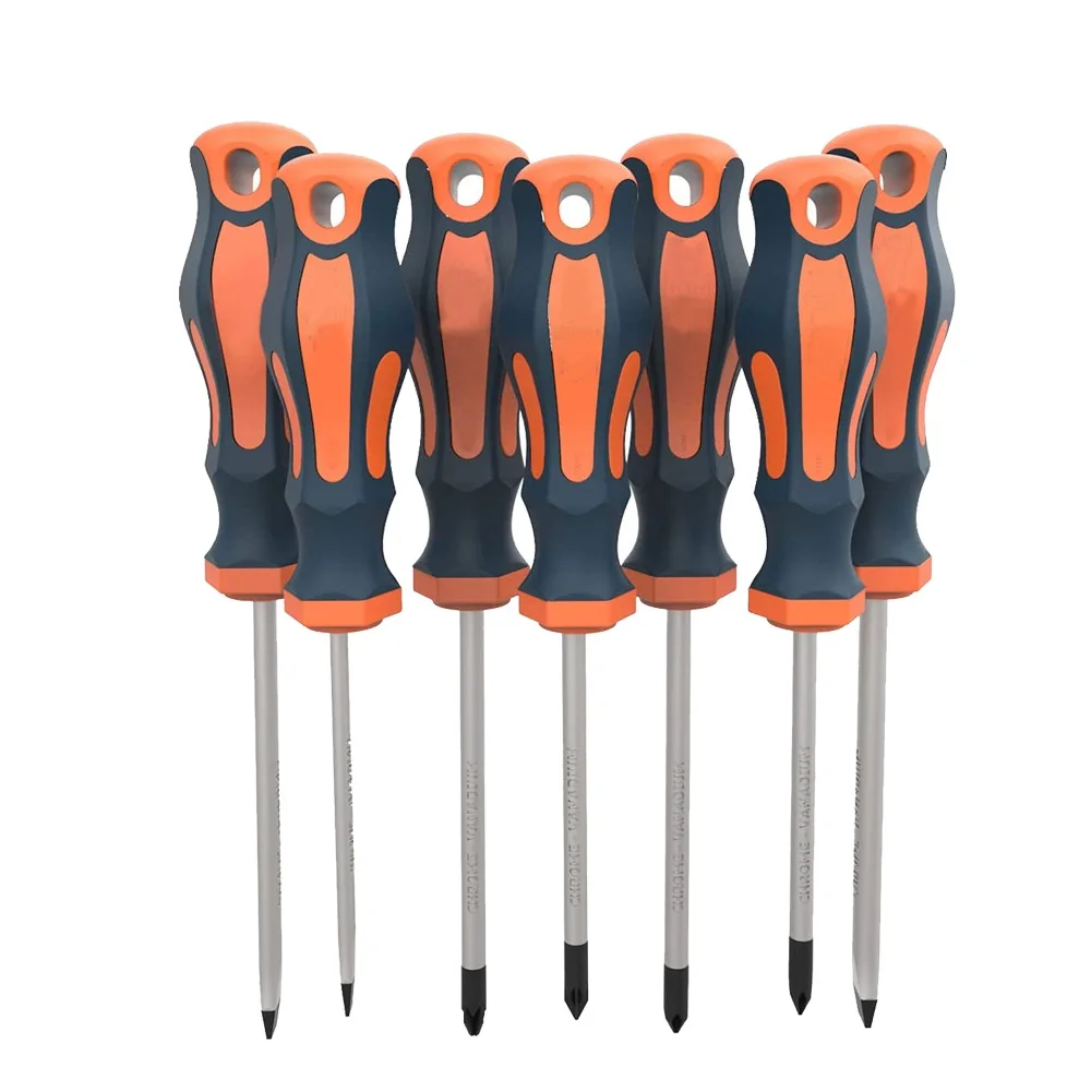 High quality Household professional portable 7pcs magnetic Hexalobular T screwdriver set w/slot and cross slot star for screw