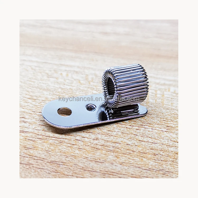 non-rotation loop silver penholder metal pen holder with rivet hole for pens