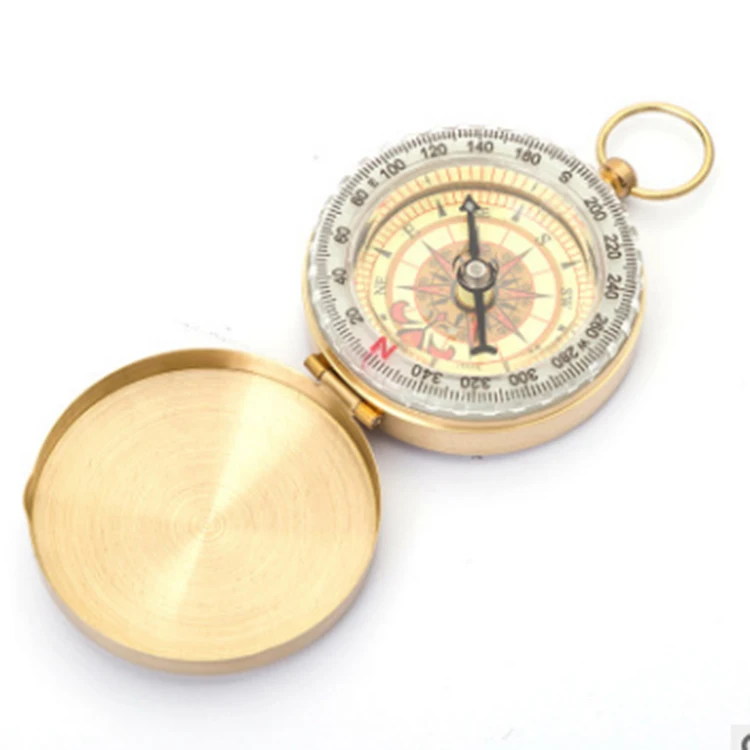 Best selling Promotional Gifts Fashion Camping Antique Copper Compass