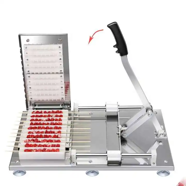 2024 Manual Stainless steel Kebab Skewer Machine Making Beef Mutton Kebab Skewers