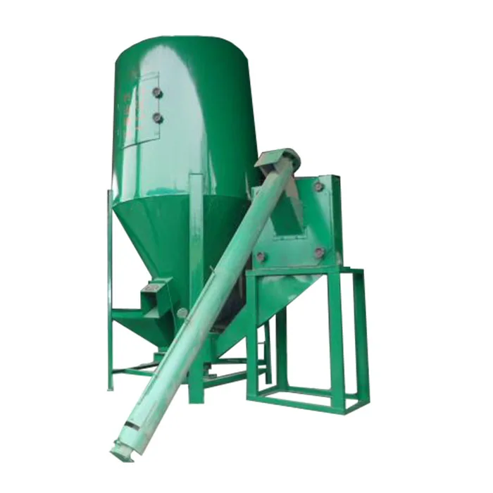 Gasoline animal feed crusher poultry cattle livestock vertical feed grinder mixer