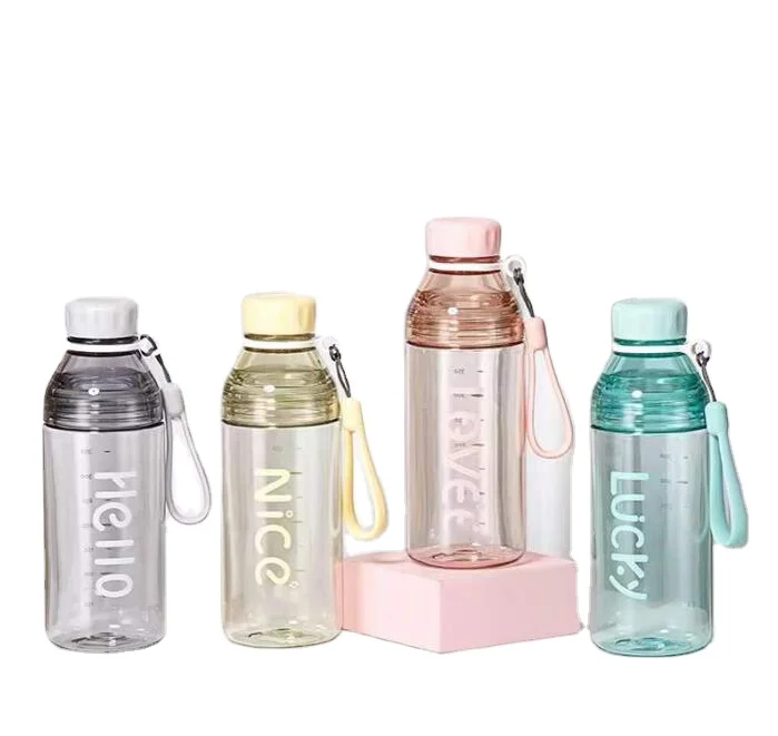 Wholesale Customize 500ml Travel Fruit Metal Lid Frosted Clear Juice Empty Plastic Drinking Water Bottles Prices