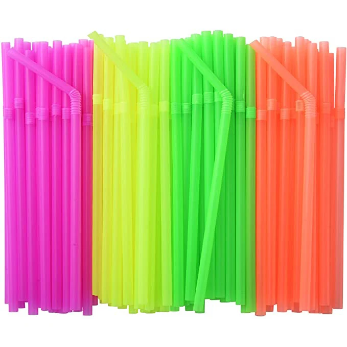 pailles plastique milkshake straw pp telescopic plastic straw bendable eco friendly flexible juice straws
