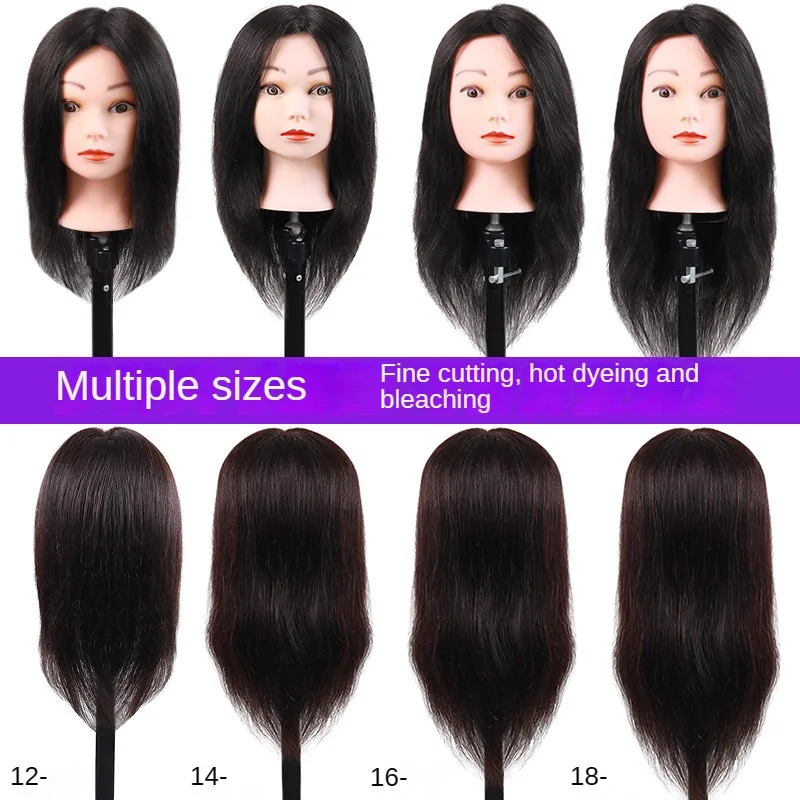 100% human hair  competition  hairdresser  	cheap wholesale realistic silicone  head mannequin practice head real hair