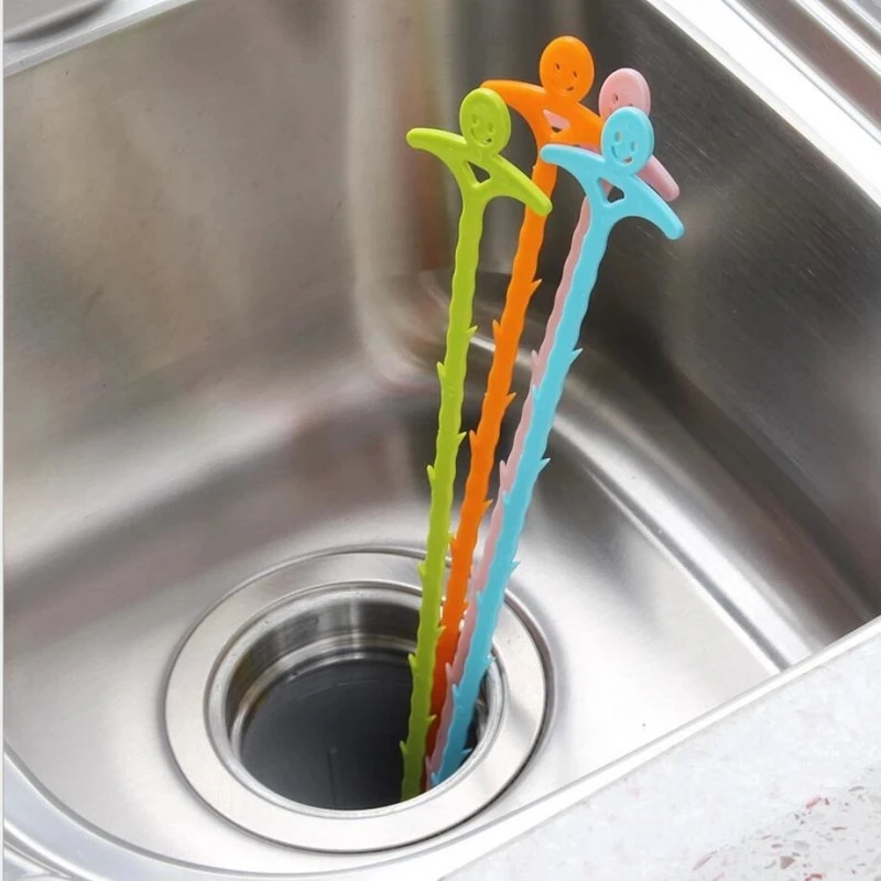  5*51cm New Drain Snake Spring Pipe Dredging Tool Dredge Unblocker Clog Kitchen Sink Sewer Cleaning Hook