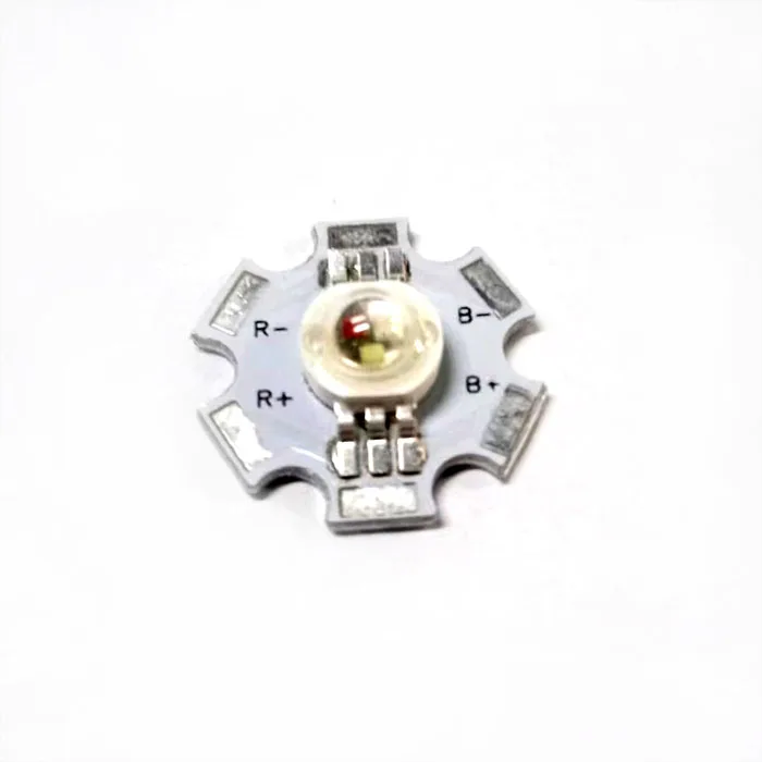 3W RGB high power led with base red green blue color