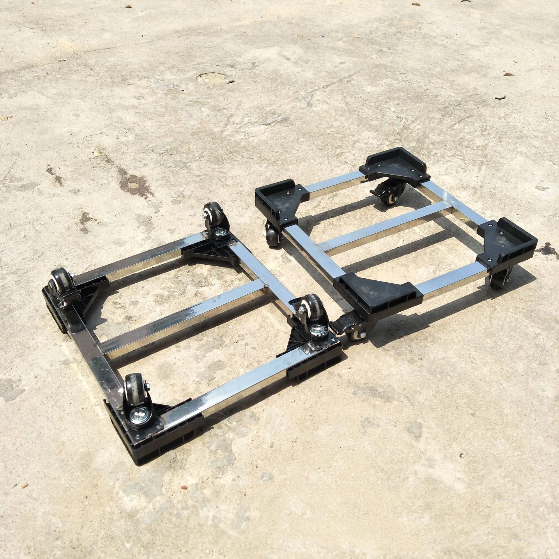 Customize detachable ESD stainless steel aluminum plastic moving crates box dolly for logistics turnover