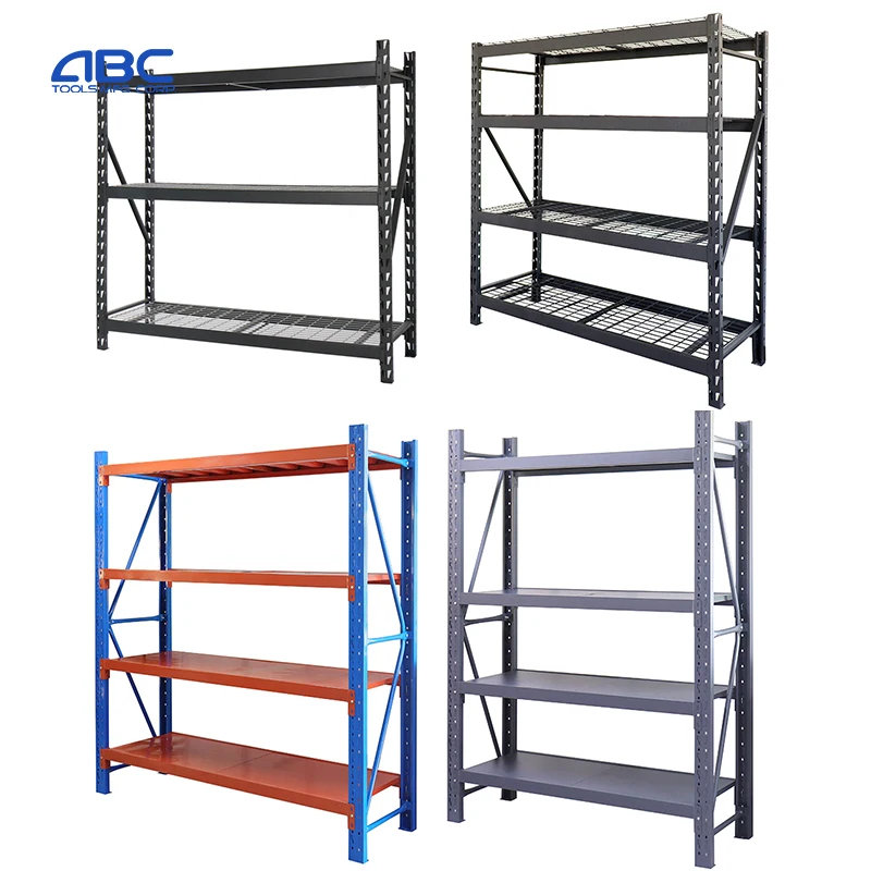 Boltless shelve 9mmmdf board steel rack 5 layersrack 40x120x200 shelf rack heavy duty boltless storage rack