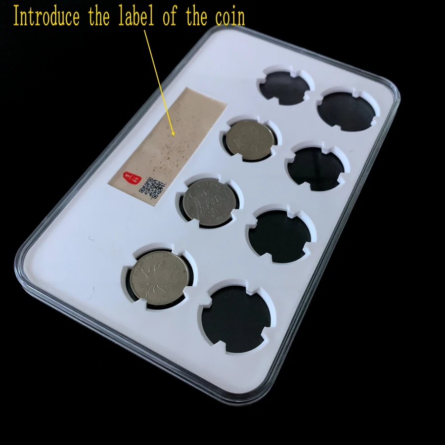 
PC Transparent porous acrylic plastic custom coin display capsule set silver coin collection salb L 