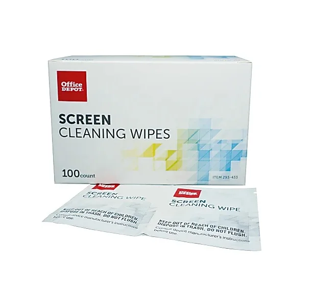 Pre-Moistened Electronic Equipment Streak Free Cleaning Wet Wipes For Screens