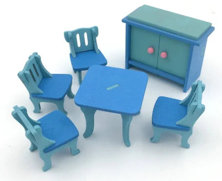 
Wholesale Bass Wood Doll House Furniture Small Toys For Kids Wooden Miniature Furniture 