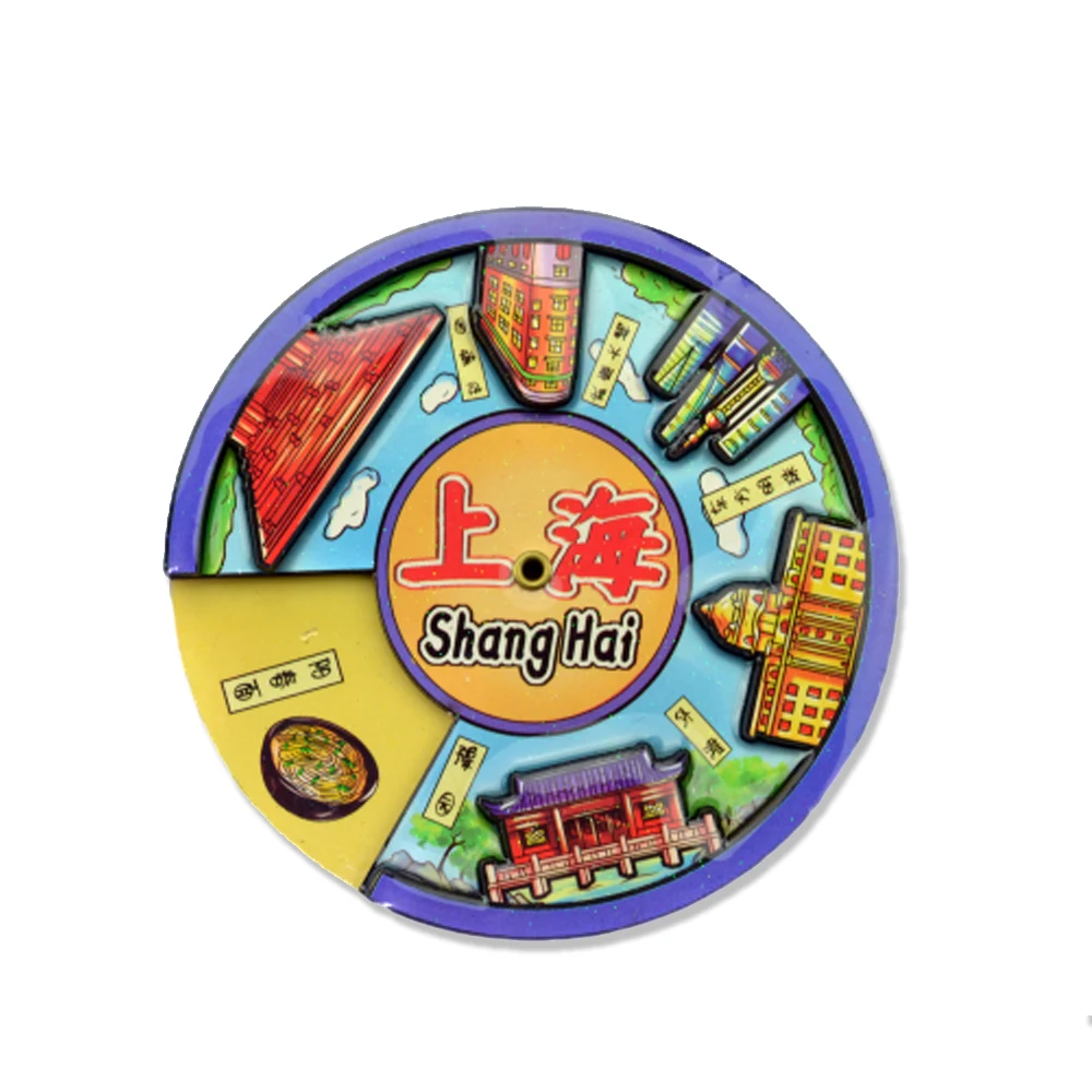 City Souvenir Custom Wood Square Fridge Magnet Making Blank Refrigerator Door Magnets Wholesale