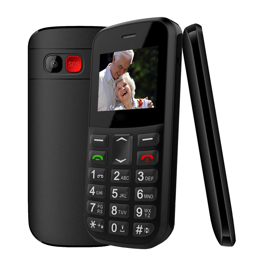 1.77 inch type-C gsm quad band big button unlocked dual SIM handy phone 2g