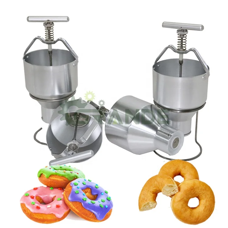 Stainless Steel Best Selling Small Manual Donuts Dispenser Dropper Hand Held Mini Donut Machine Manual Donut Maker Price