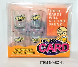 Custom Getting Drunk Cards With Plastic Cup Bar Party Poker Board Game Adults Playing Cards