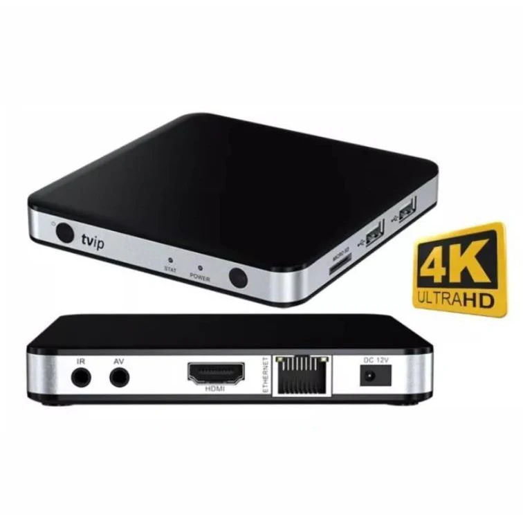 TVIP 605SE Dual OS Android Linux tv box Amlogic S905x IPTV streaming box