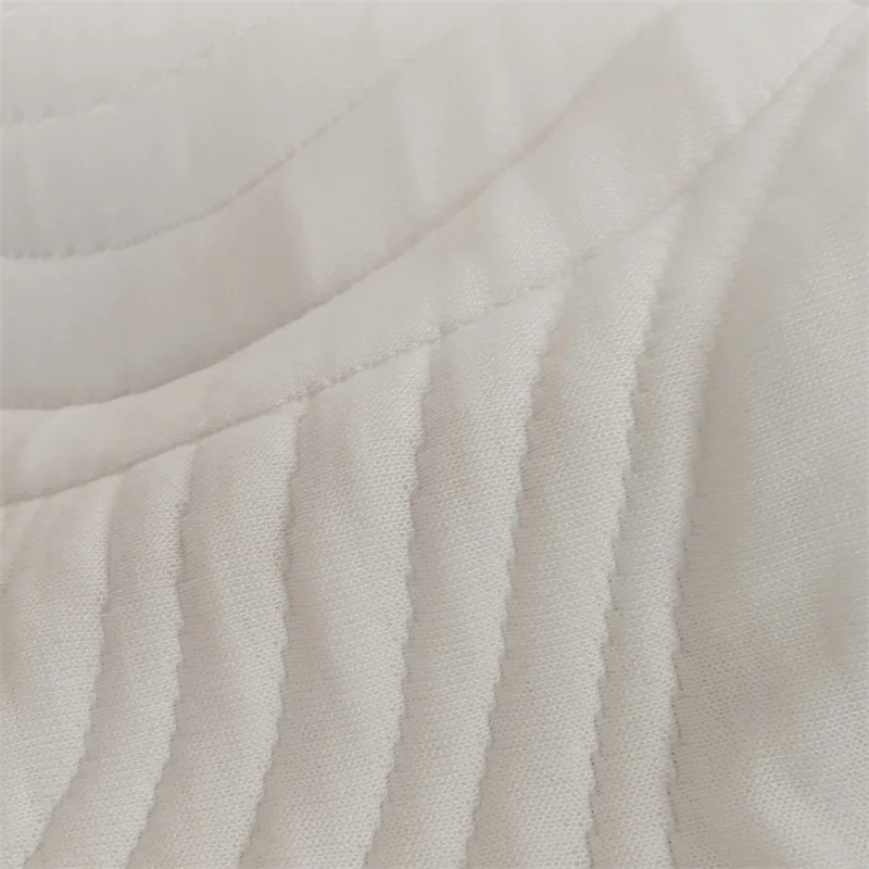 Graphene fabric solid color home textile fabric corrugated jacquard knitted fabric