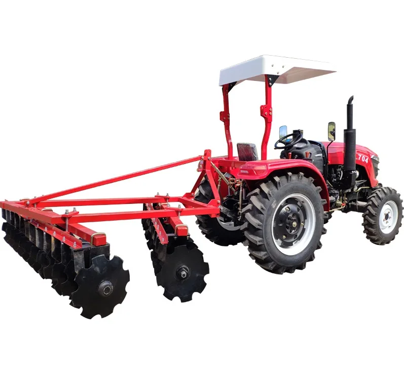 50HP   60HP   4wd farm tractor with disc harrow  High Quality Agricultural machinery farm tractor 4x4 70hp