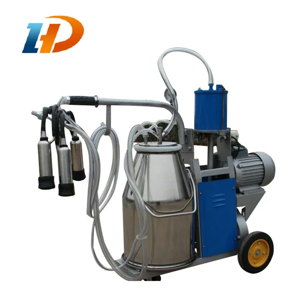 304 Stainless Steel Bucket Milking Machine for Cows Electric Milking Machine Milker for Farm Cows Goats Sheep