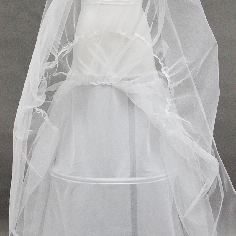 
P6214 wholesale Bouffant Petticoat Crinoline with TWO Hoops elastic waist 