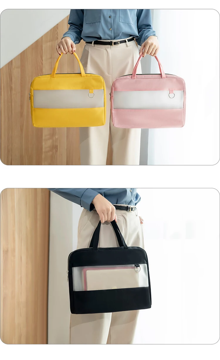 Stylish Waterproof Briefcase Multi-Compartment Women Laptop Shoulder Bag Tote Bag  