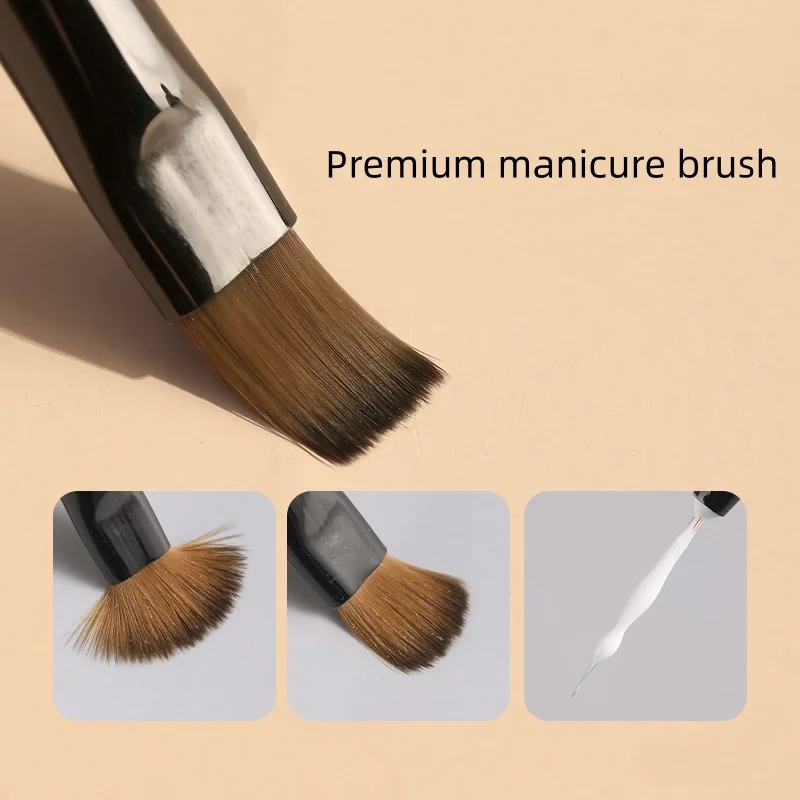 Best-selling nail special brush set high quality fiber hair light therapy drawing line brush acrylic brush rod nail tools