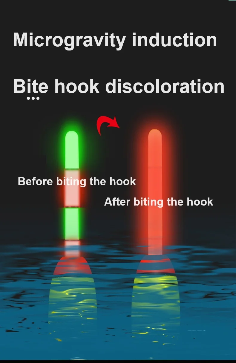 5g-100g Wholesale Sea Fishing Electronic Eva Foam Glowing Bobbers Fishing Floats Long Vertical Luminous Glow Led Fishing Floats