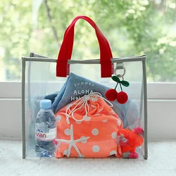 Big Capacity Beach Bag,Lady Clear PVC Shoulder Bag,Summer clear PVC beach bag