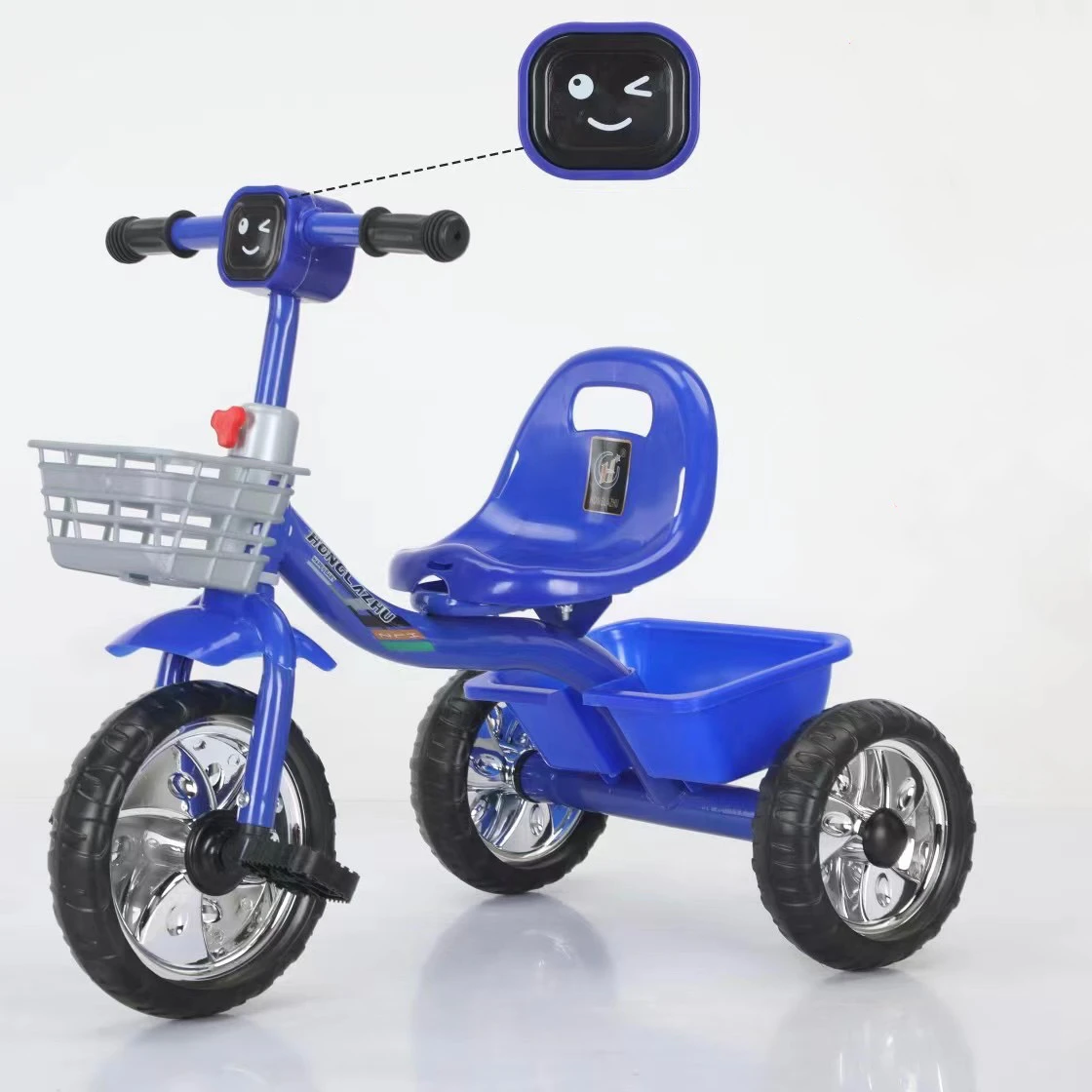 Tricycle Kids Bike RideOnCar Baby Child Tricycle Soft 3 Wheels Tricycle Slient Wheel Funny Time Toys Bikes For Kids Toddler Bike