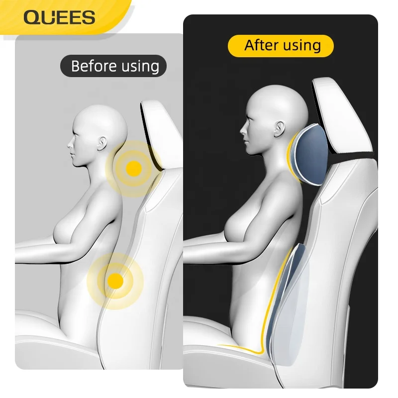 Quees New Folding Patented Wholesale Travel Neck Rest Pillow Memory Foam Travel Pillow