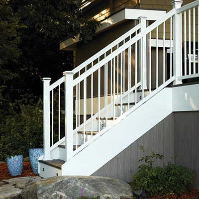 2024USA White Aluminum Railing System Balcony And Deck Railing  Outdoor Stair Design Terrace Deck Aluminum Balcony Railing Price