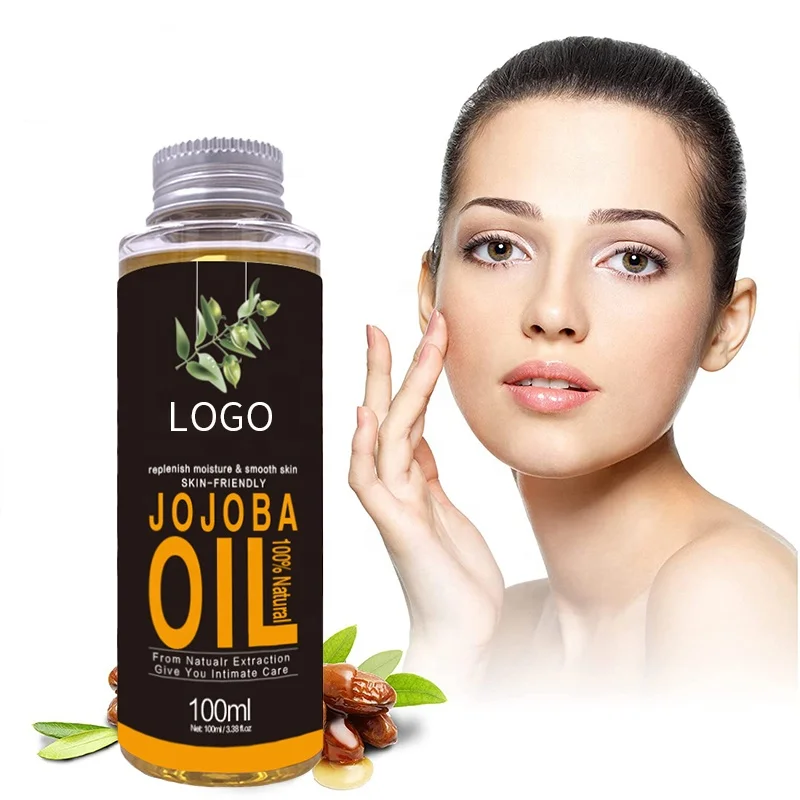 Wholesale 100ml private label pure natural organic essential oil pressed extra virgin jojoba oil body massage oil
