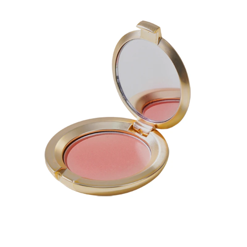 OEM Gold Coin Blush Vegan Vegan Satin New Makeup Rough Palette High Quality Powder Custom Private Label Brush