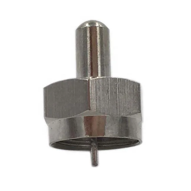 factory direct  brass zinc material  75 Ohm  F  connector Terminator for coaxial cable