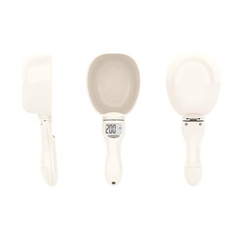 
Cross-border special explosive for pet bowl feeding food metering spoon for pet dogs and cats electronic weighing spoon bowl 