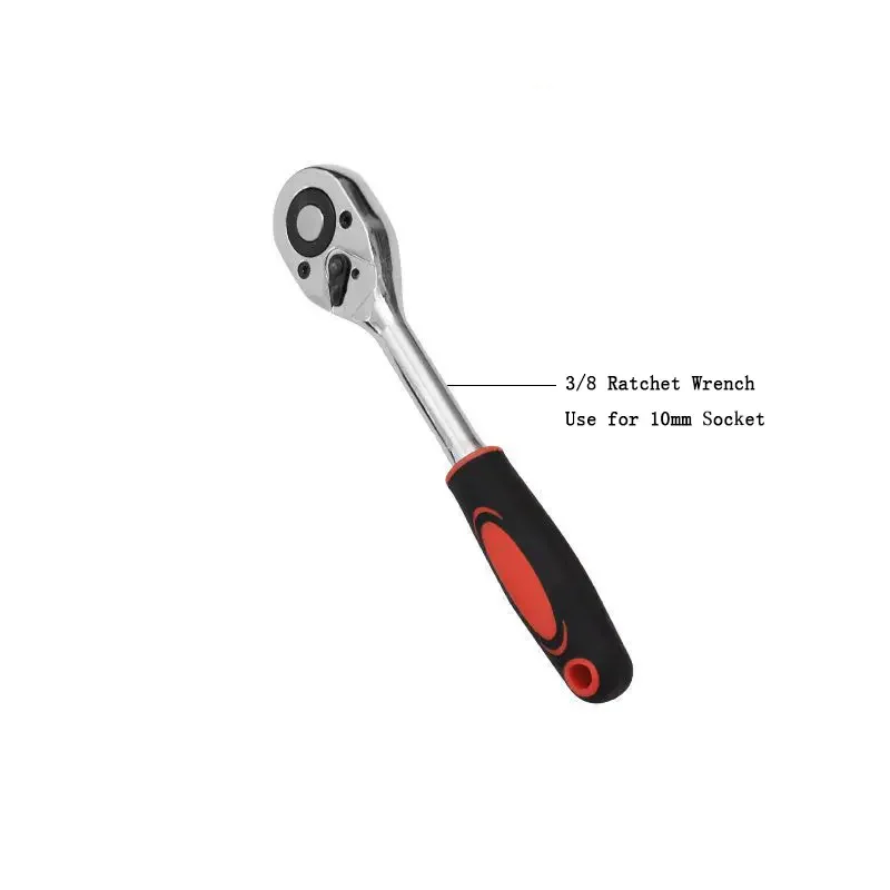 Factory Supply 1/2 1/4 3/8 Ratchet Socket Wrench Set Adjustable Allen Herramientas Automotive Hand Tools For Car