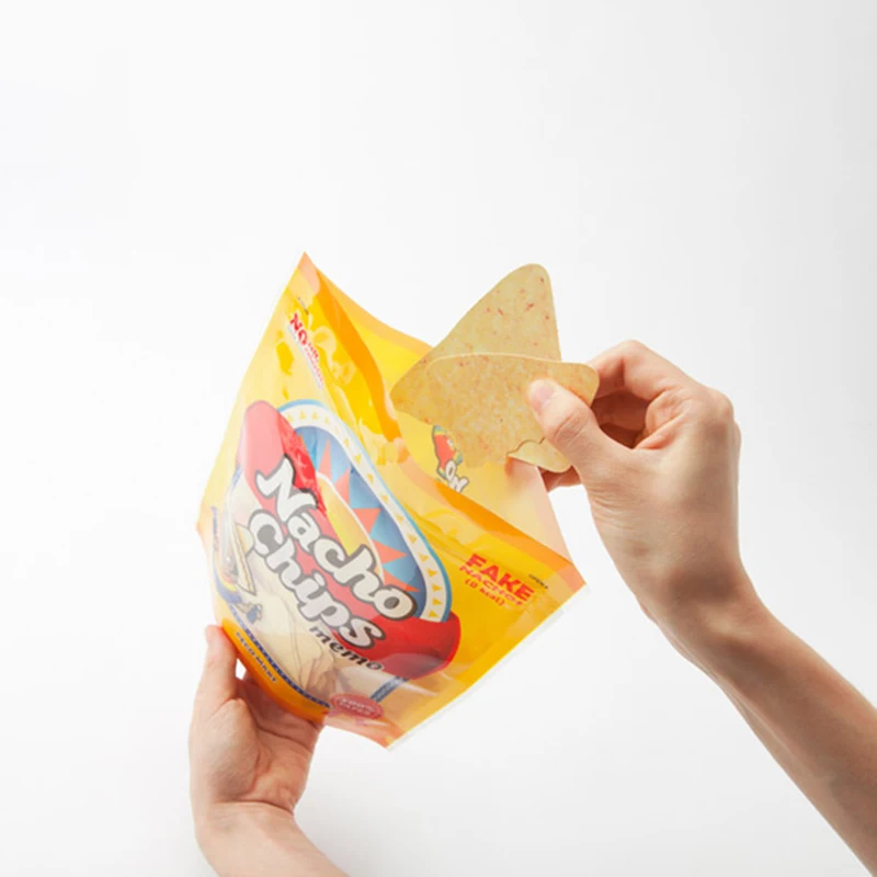 Creative potato chips note paper potato chips memo corn chips note student label paper interesting label sticker note book