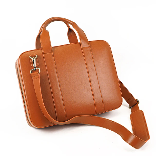 Factory Custom Business Shoulder Handbag Bags Office Men Briefcase Genuine Leather Laptop Bags