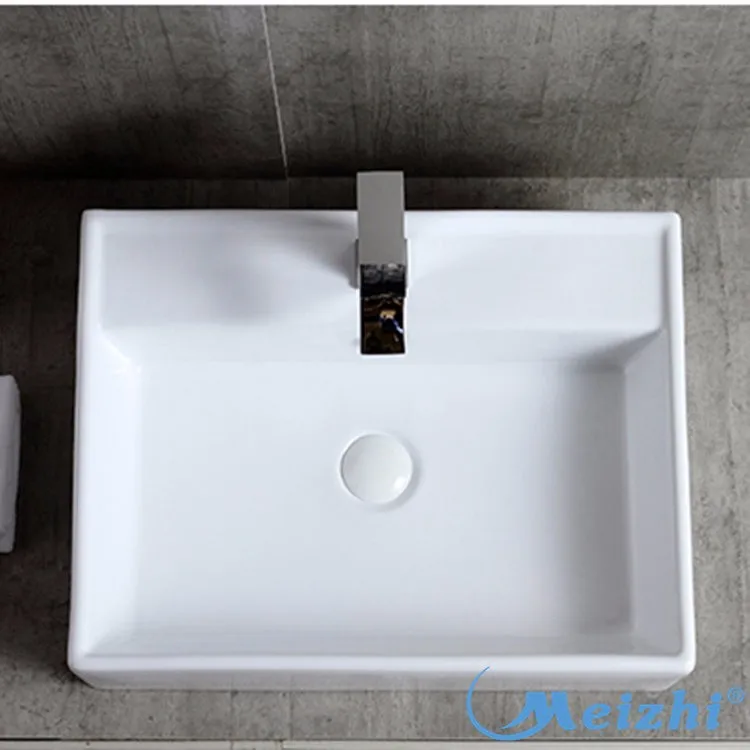Bathroom above counter porcelain types of wash basins