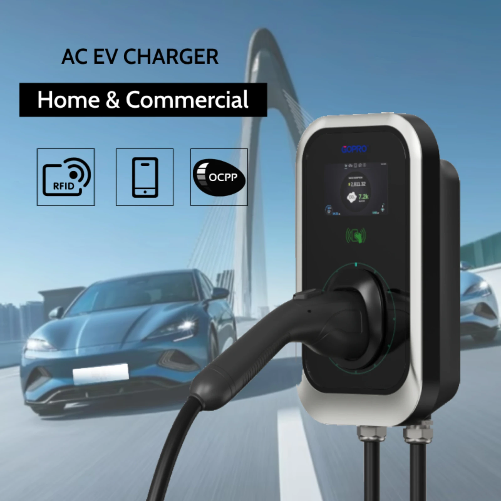 High Quality Wallbox Type 2 Charging Station Ocpp EV Charger