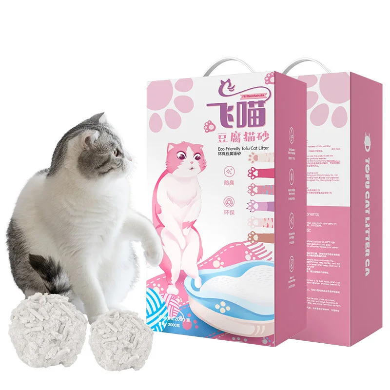 pet products for cat Pea Residue Tofu Cat Litter Clean Tofu Cat Litter