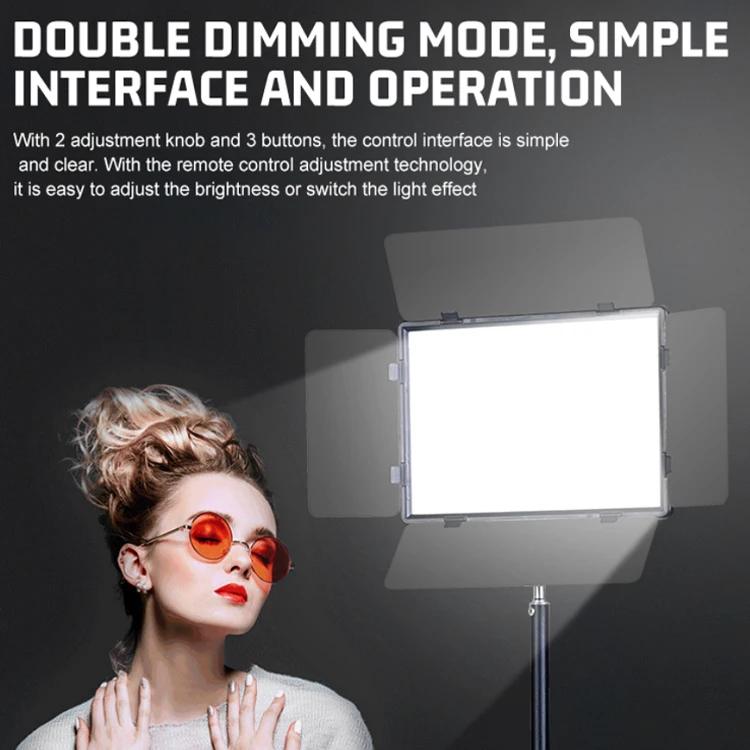 ZSYB Photographic Lighting P900 Rechargeable 50watt Professional Photography Led Flat Panel Video Light For Vlog YouTube tiktok