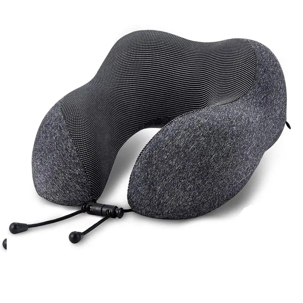 Low-Priced Airplane Neck Memory Foam Support Pillow U-Shaped Washable for Traveling Office Baby Car Camping