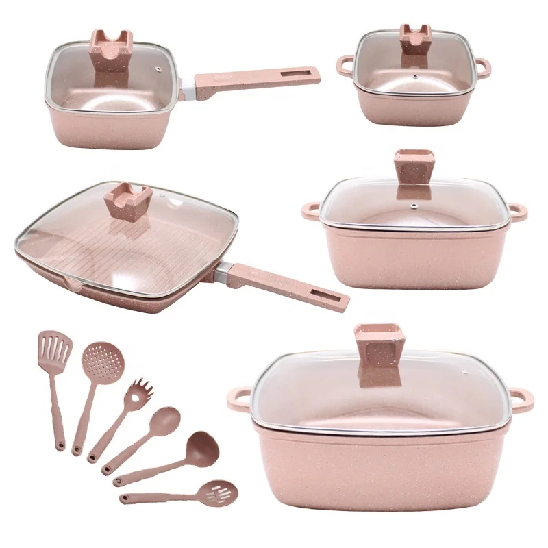 Classical aluminum cookware sets 10pcs casserole  cookware sets