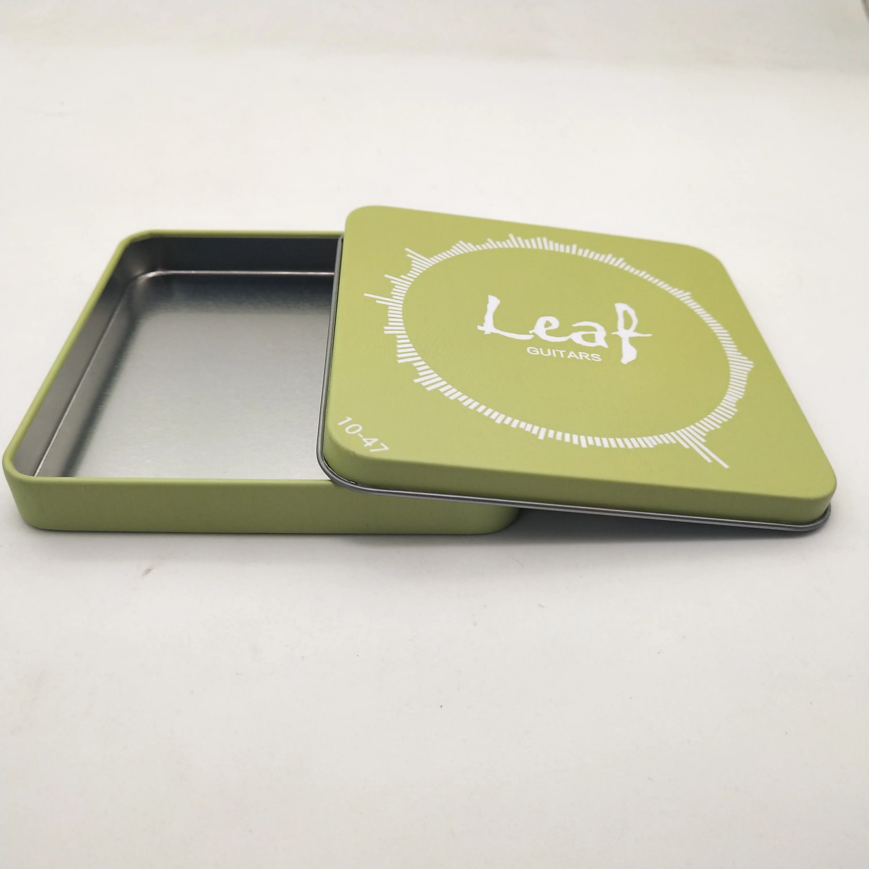 Food Grade Metal Small Square Tin Thin Boxes For Tea Cake CD Metal Cans