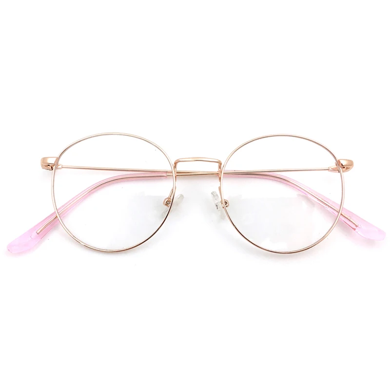 wenzhou factory hot sale unisex no diopter Round metal eyeglasses women frames eye wear