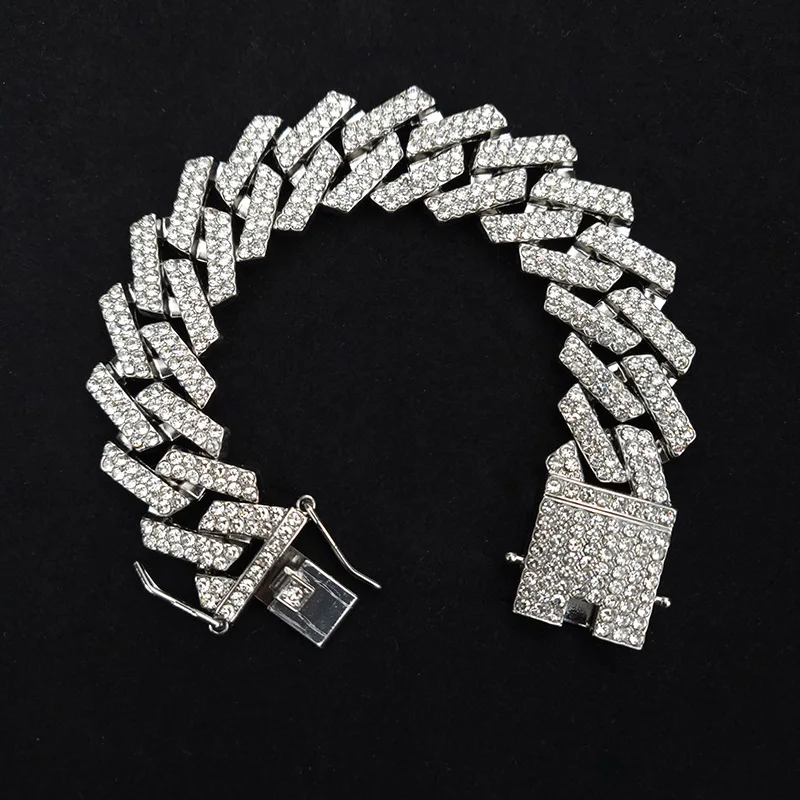 NL2070 38 inch 20mm iced out men necklace chain heavy strong bling Miami curb cuban link chain