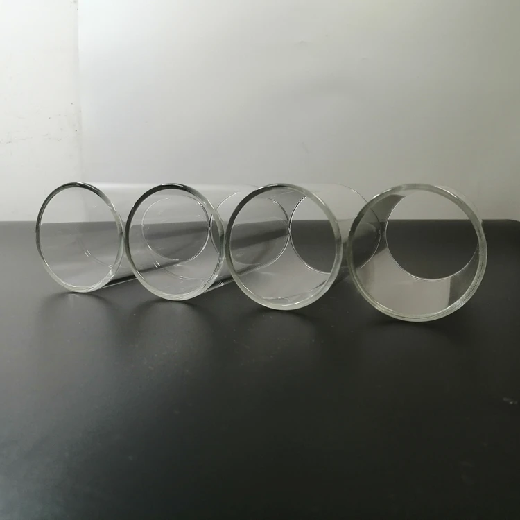 Производитель 60 мм прозрачная боросиликатная стеклянная трубка, стеклянная трубка для кальяна