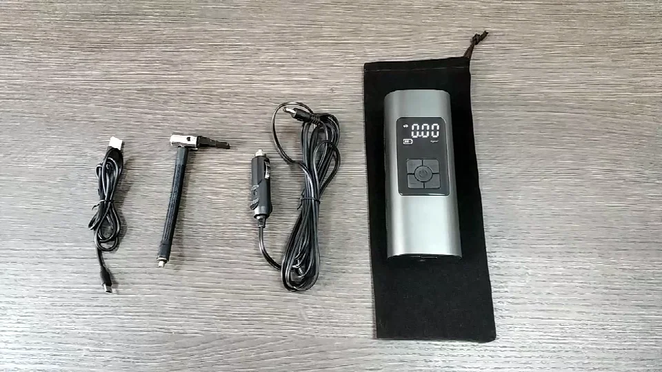 Car Air Pump Car Air Compressor Handheld Portable digital Tire pump Inflator with LED Light