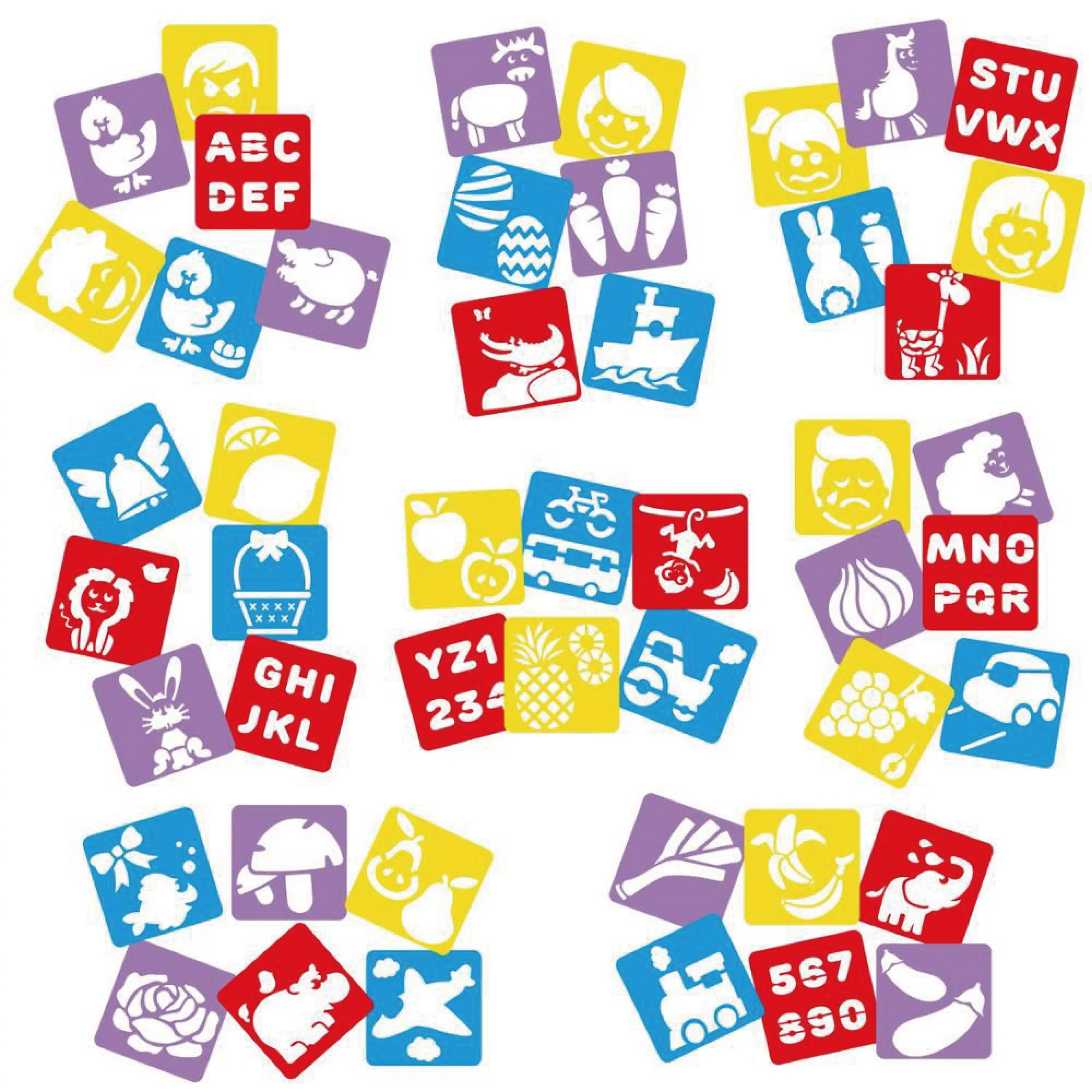 Пользовательские PP/ PET мягкий трафарет для рисования Алфавит Шаблон дизайн настроить